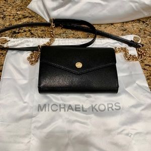 Michael Kors Staffiano Leather Mini Crossbody